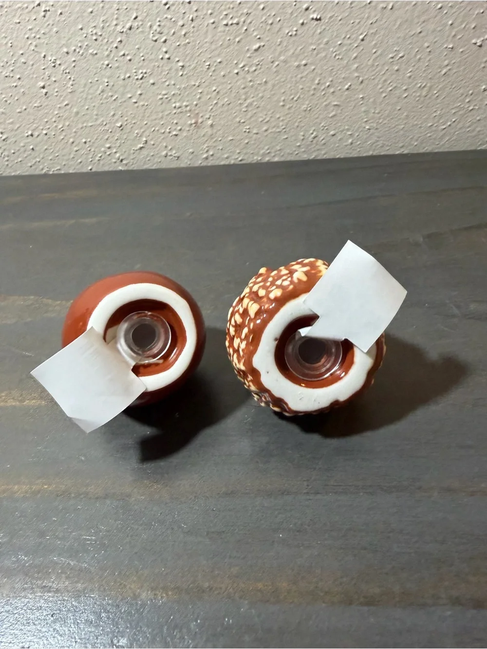 Carmel Apple mini salt and pepper shakers NWT